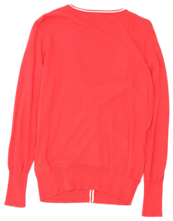 Fred Perry Γυναικεία Ζακέτα UK 10 Small Red Cotton