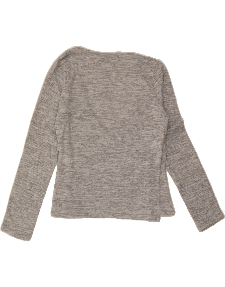 OASIS Womens Top Long Sleeve UK 14 Medium Grey Polyester Vintage Oasis and Second-Hand Oasis from Messina Hembry 