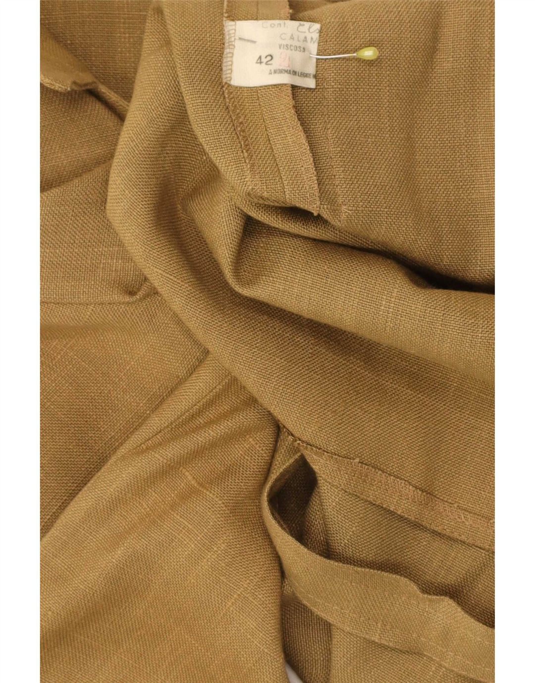 Vintage γυναικείο πουκάμισο IT 42 Medium Khaki Viscose Classic