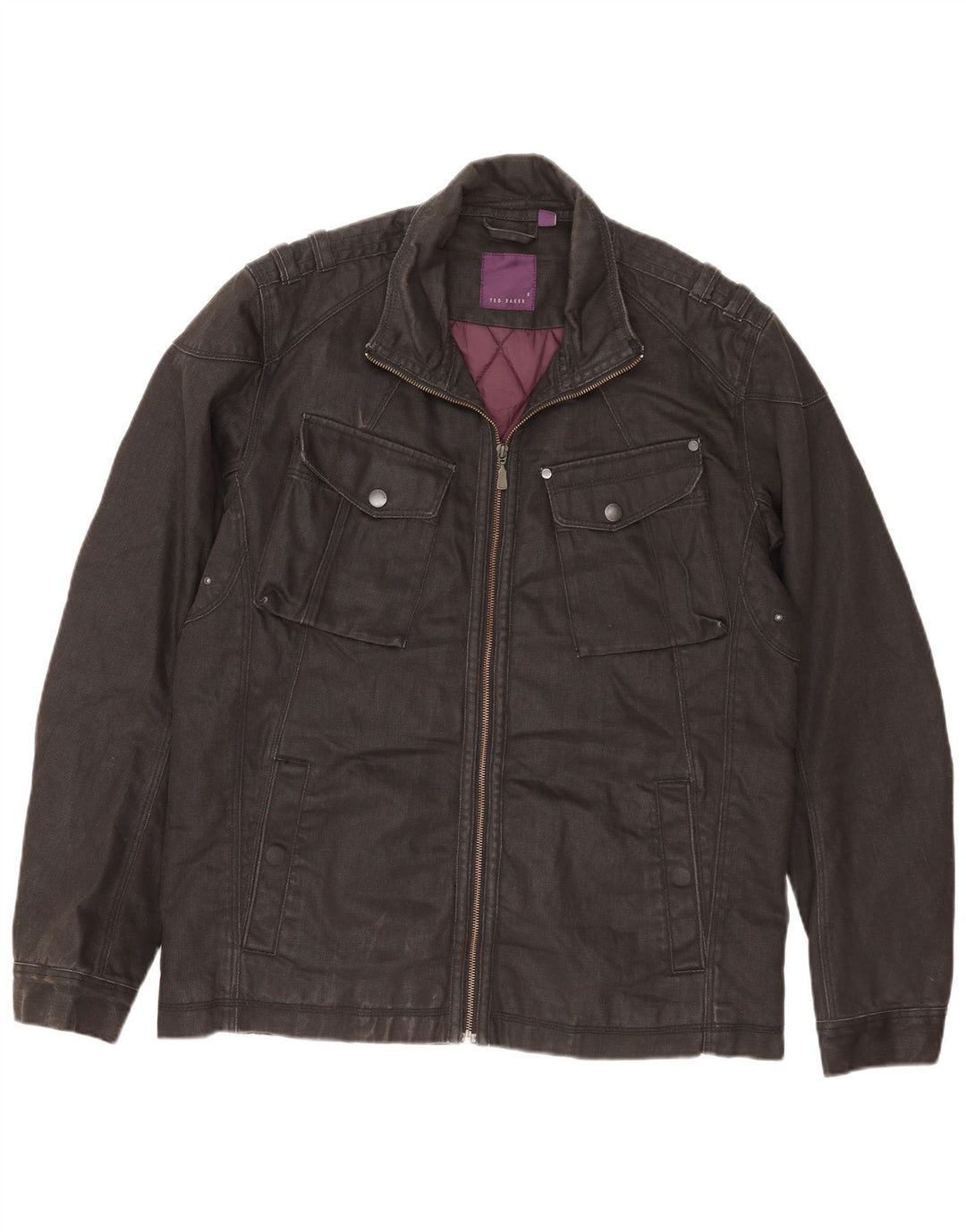Ted Baker Ανδρικό Μπουφάν Utility Μέγεθος 5 XL Μαύρο Βαμβακερό