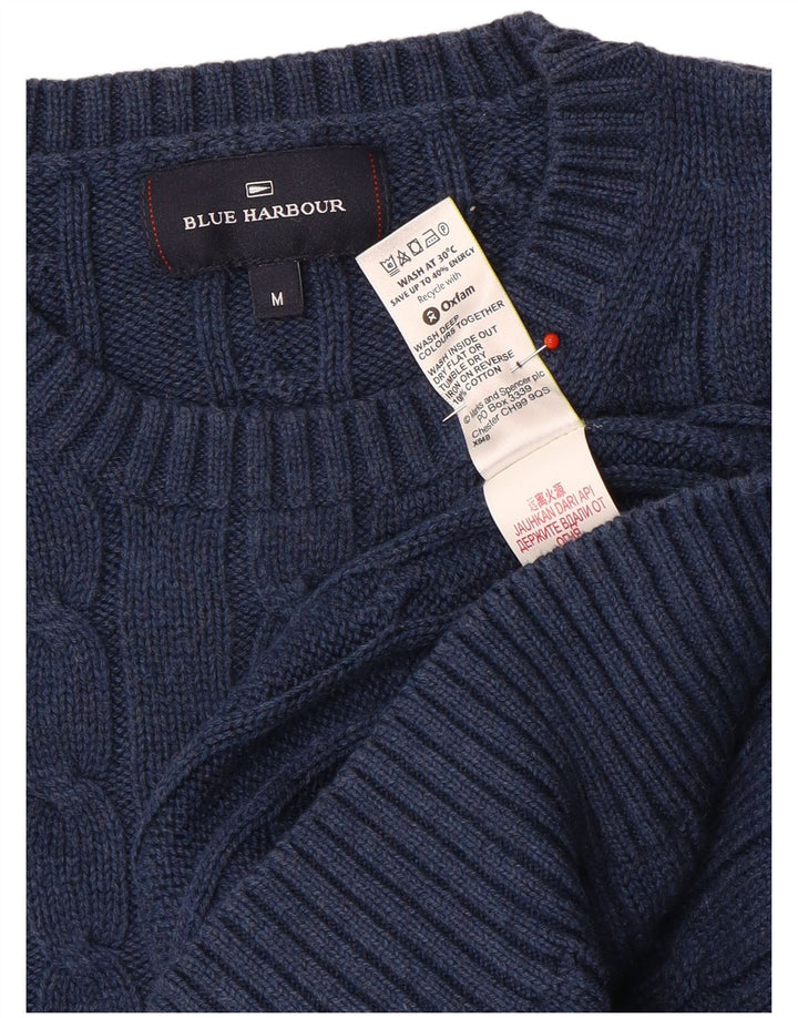 Ανδρικό πουλόβερ Marks & Spencer Blue Harbour Crew Neck Jumper Medium Navy Blue