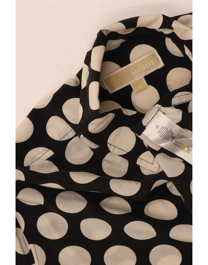 Michael Kors Γυναικείο Longline Oversized πουκάμισο UK 10 Small Black Pot