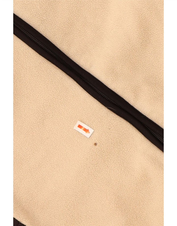 NAPAPIJRI Γυναικείο Fleece Jacket UK 14 Large Beige Colourblock Polyester