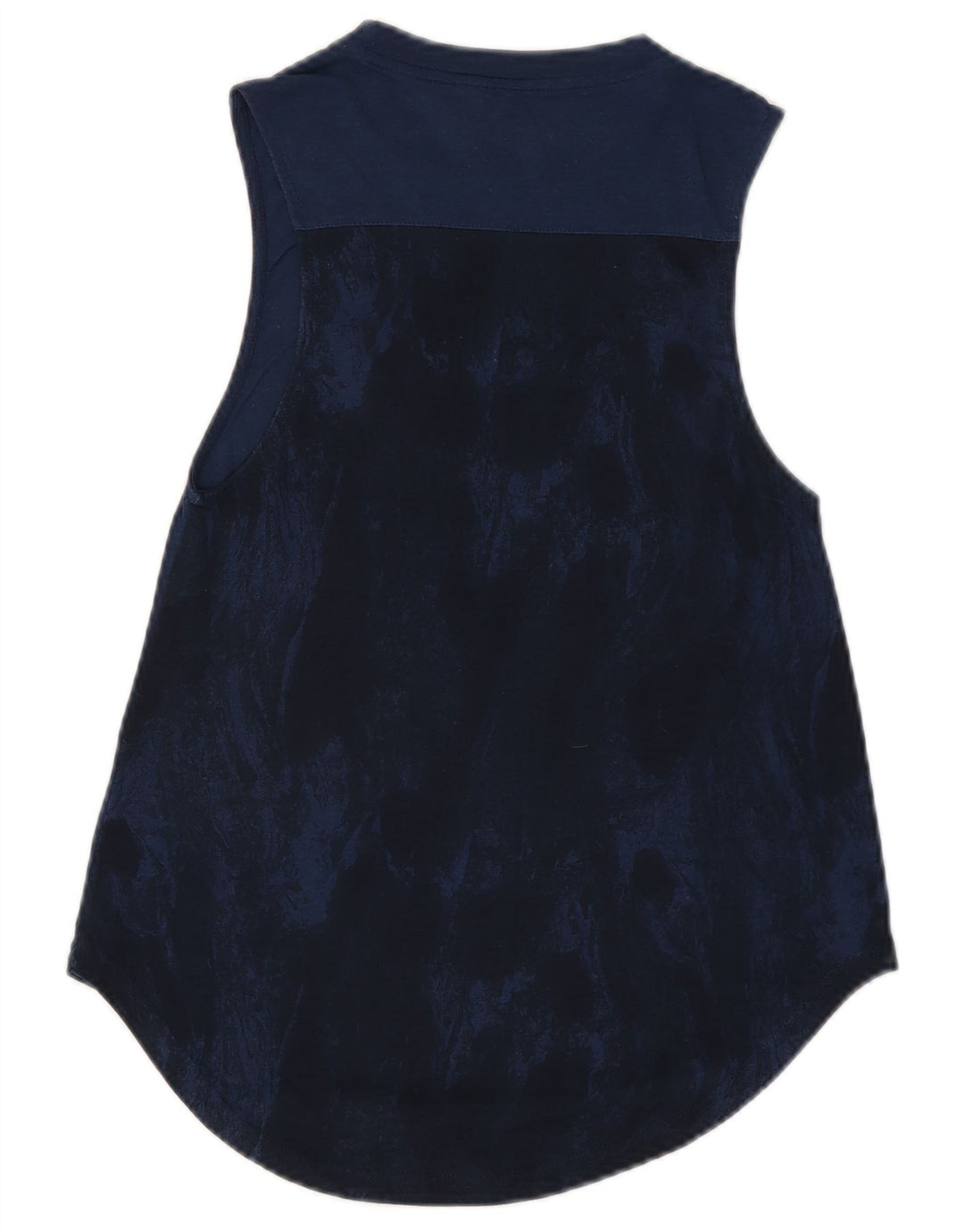 Adidas Γυναικείο Γιλέκο Τοπ UK 8 Small Navy Blue Tie Dye Polyester