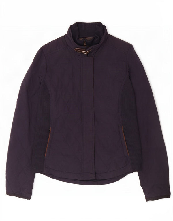 Massimo Dutti Γυναικείο Καπιτονέ μπουφάν UK 12 Medium Navy Blue Polyester