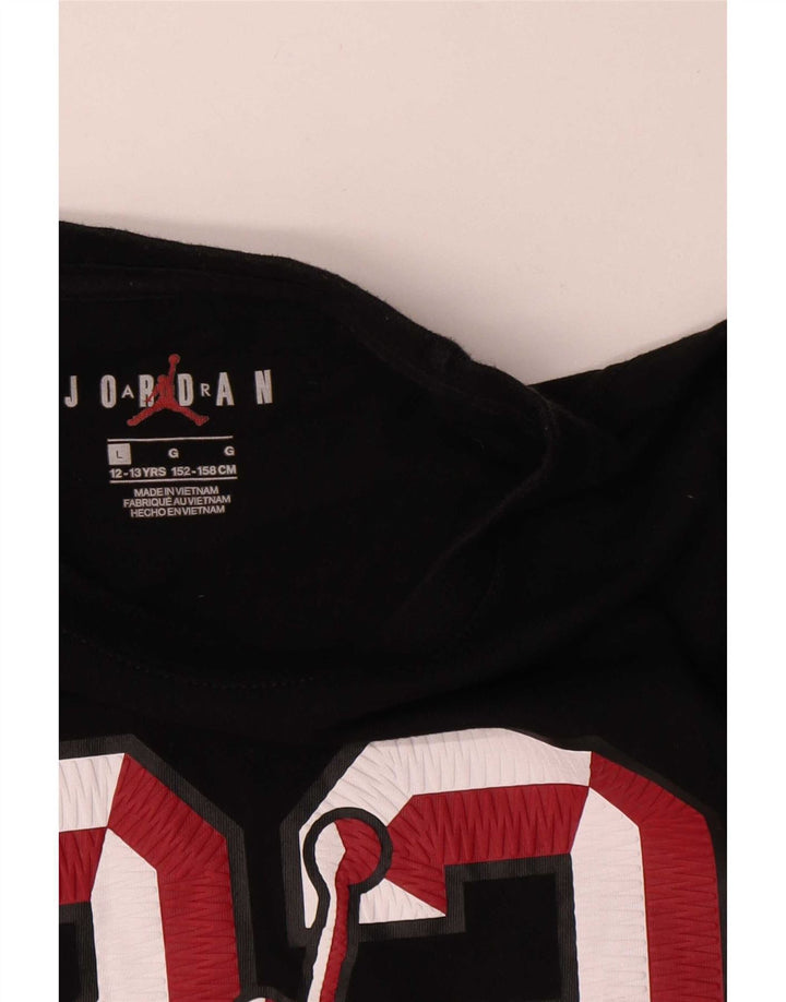 Jordan Boys Graphic Top Μακρυμάνικο 12-13 ετών Μεγάλο Μαύρο