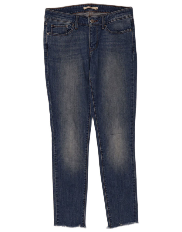 Levi's Womens 711 Skinny Jeans W27 L29 Blue Cotton