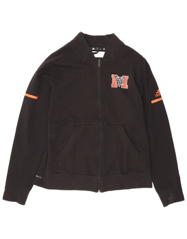 Γυναικεία φόρμα ADIDAS Climalite Graphic Top Jacket UK 12/14 Medium Black