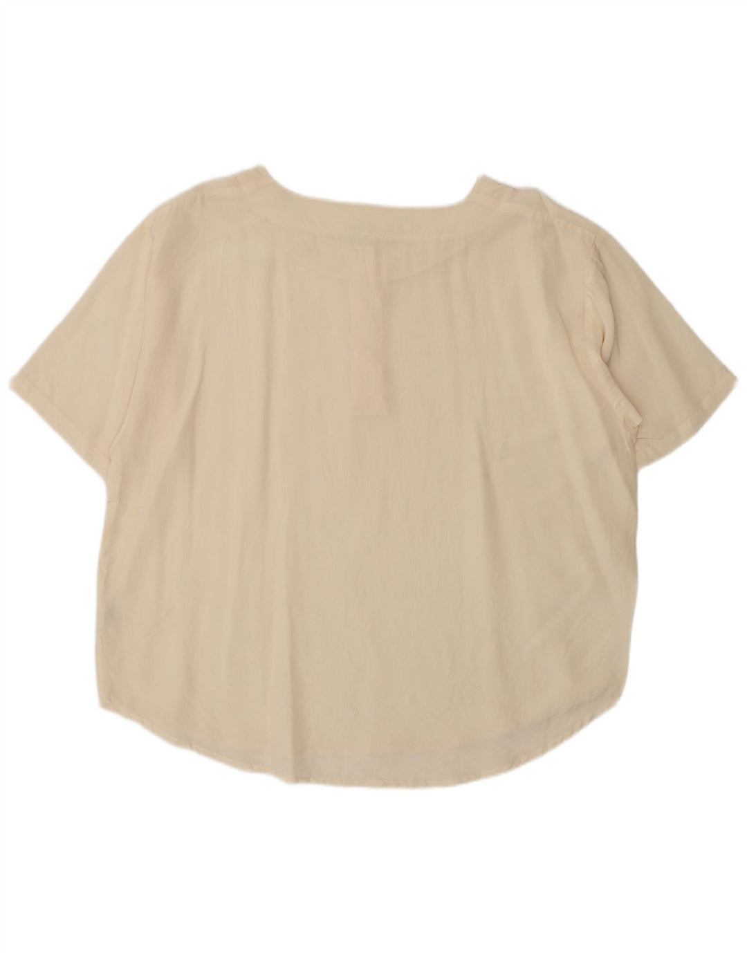 Vintage γυναικεία μπλούζα τοπ UK 18 XL Beige Silk