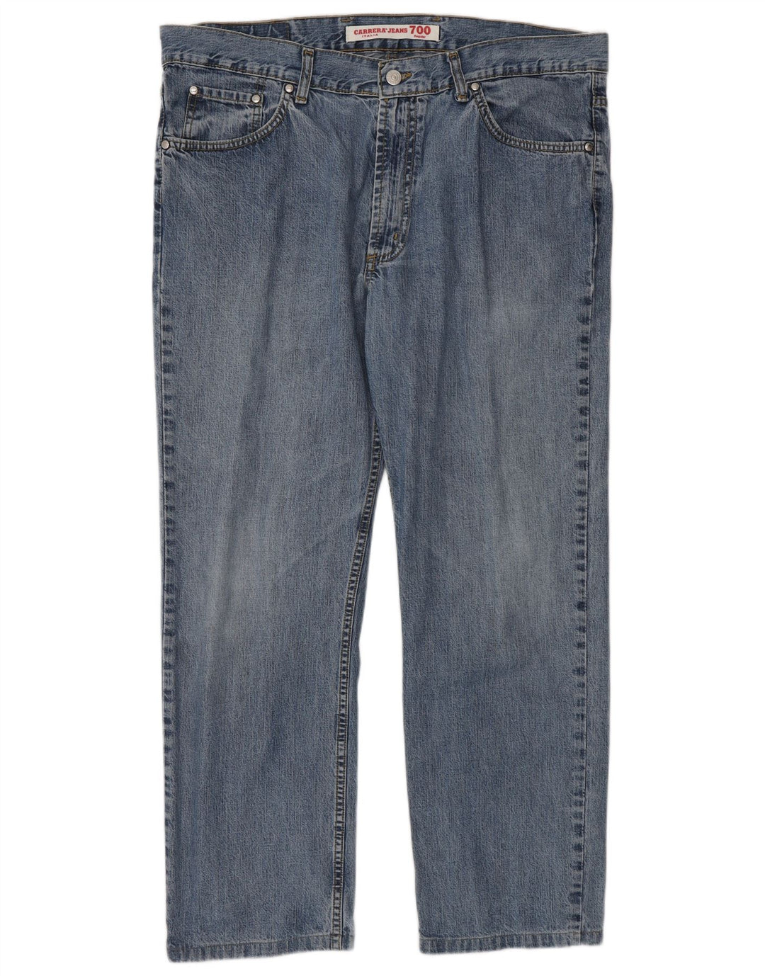 Carrera Mens 700 Regular Straight Jeans W38 L28 Μπλε Βαμβακερό