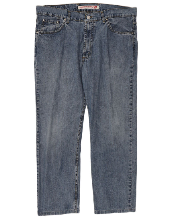 Carrera Mens 700 Regular Straight Jeans W38 L28 Μπλε Βαμβακερό