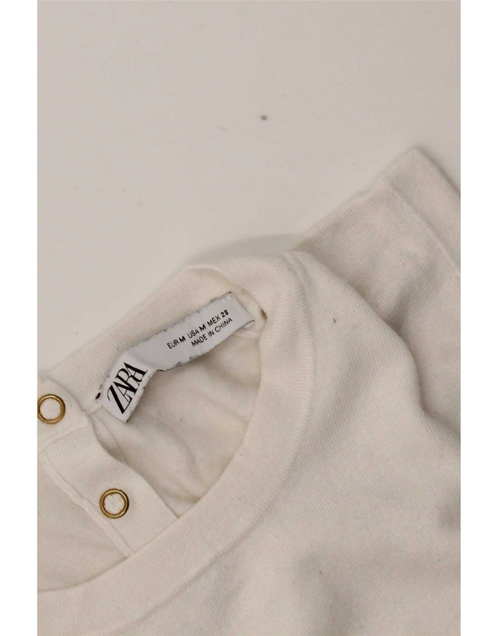 Zara Γυναικείο Γιλέκο Τοπ UK 12 Medium White