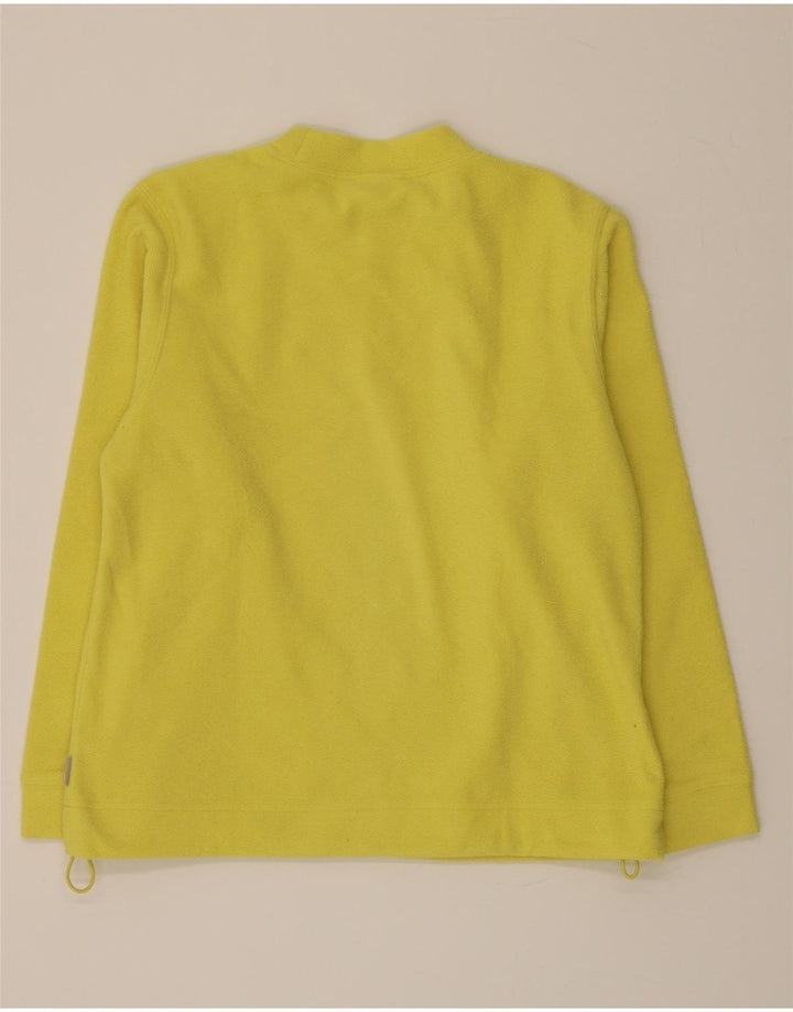 ADIDAS Womens Fleece Jumper UK 12 Medium Yellow Polyester Vintage Adidas and Second-Hand Adidas from Messina Hembry 