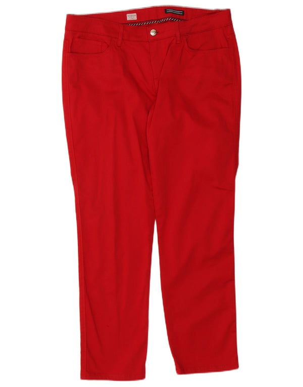 Tommy Hilfiger Γυναικείο Milan RW Slim Fit Casual Παντελόνι W33 L27 Κόκκινο βαμβακερό