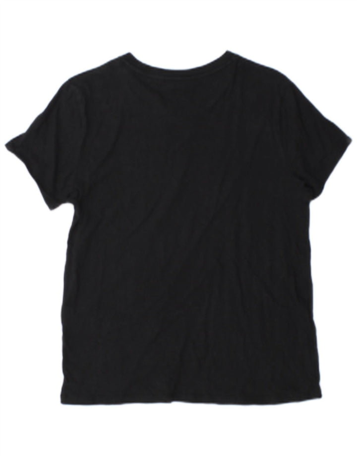 Γυναικείο μπλουζάκι Levi's Oversized Top UK 10 Small μαύρο βαμβακερό