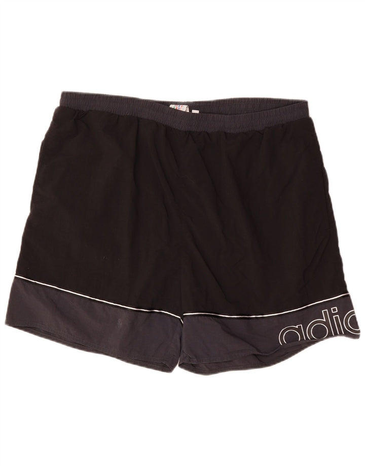 Ανδρικά γραφικά μαγιό Adidas XL Black Colourblock Polyester