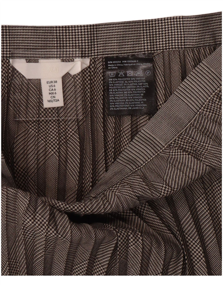 H&M γυναικεία φούστα πλισέ με μαχαίρι EU 38 Medium W28 Grey Houndstooth Polyester