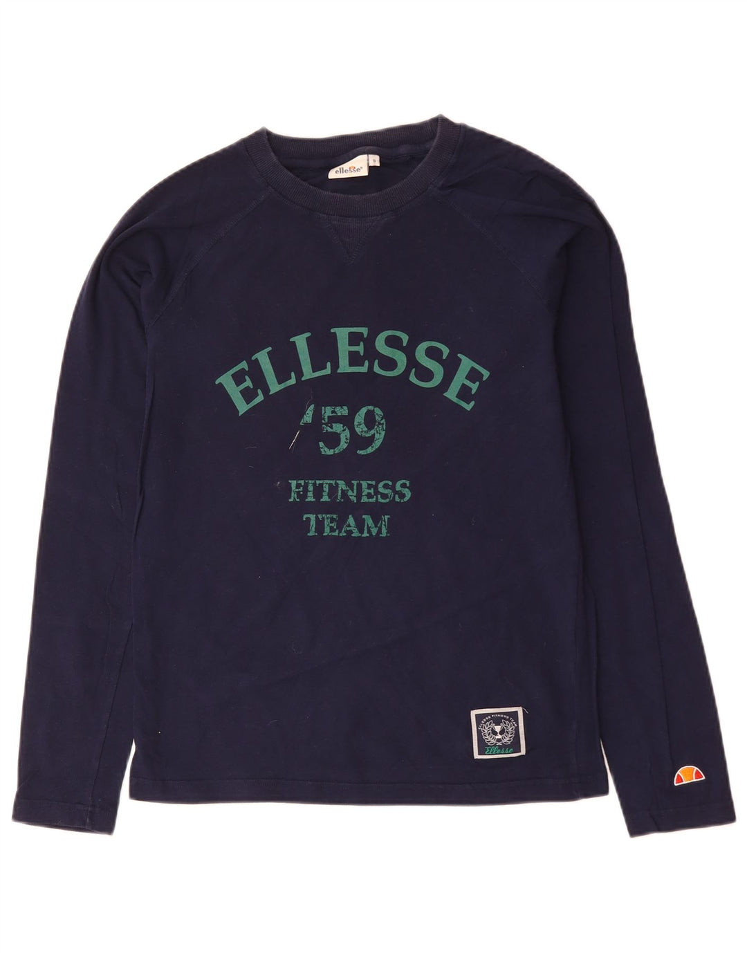 ELLESSE Ανδρικό γραφικό τοπ Μακρυμάνικο Μικρό Navy Blue Βαμβακερό
