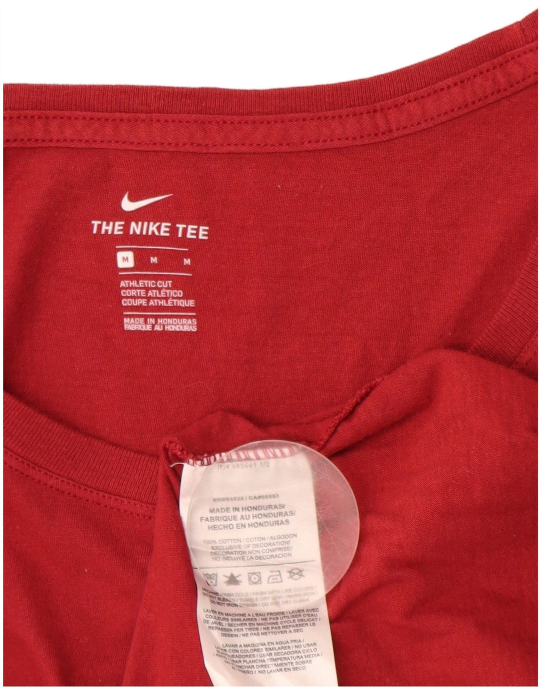 Γυναικείο γραφικό μπλουζάκι NIKE 14 μεσαίο κόκκινο βαμβάκι