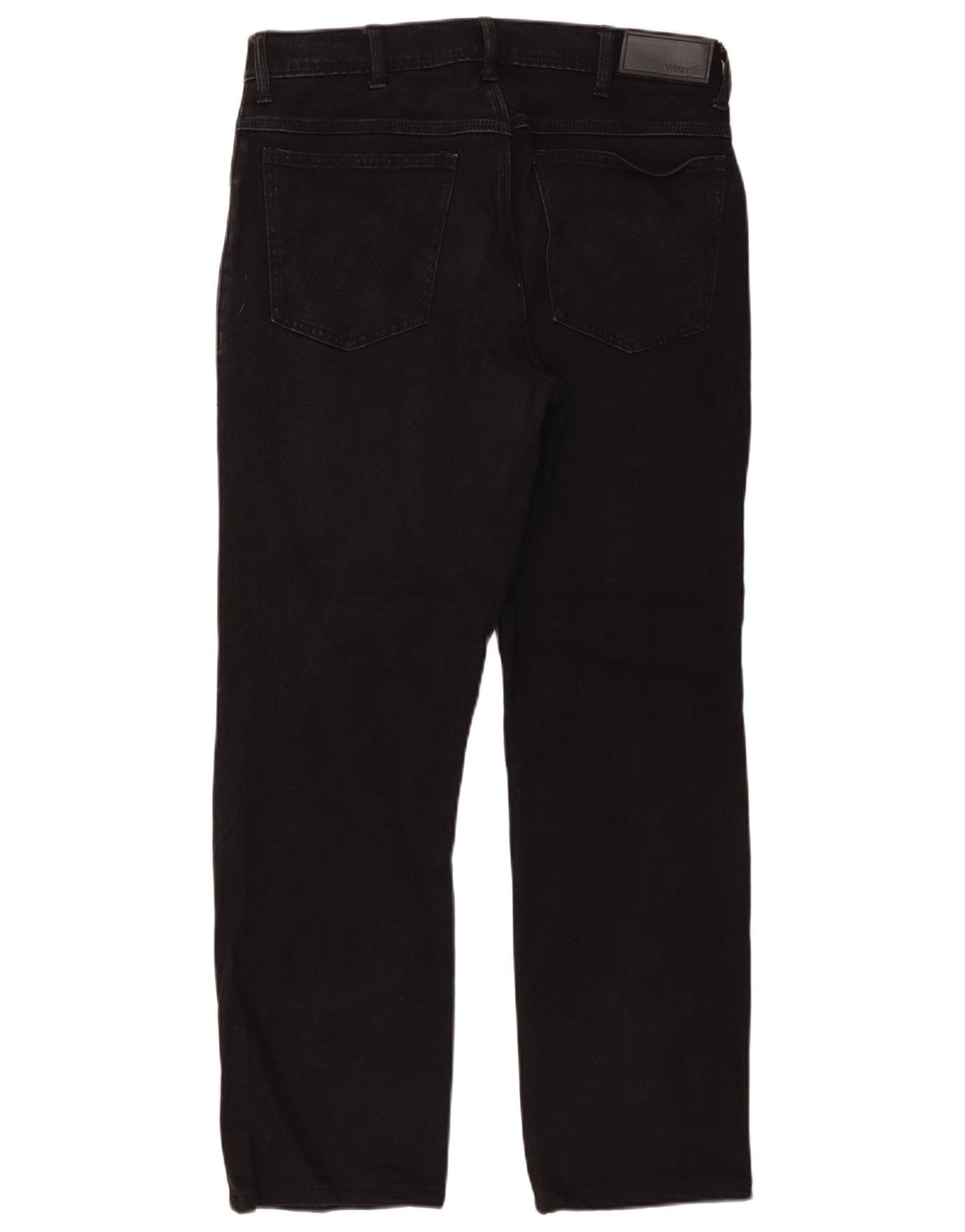 Ανδρικό τζιν Wrangler ίσιο W34 L29 μαύρο βαμβακερό