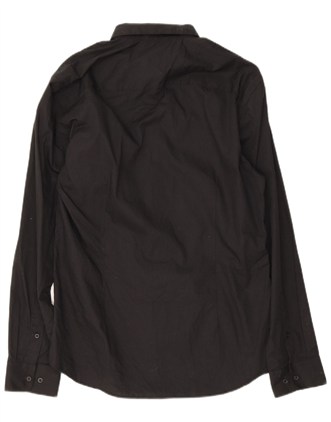Jack & Jones Ανδρικό πουκάμισο μεγάλο μαύρο βαμβακερό