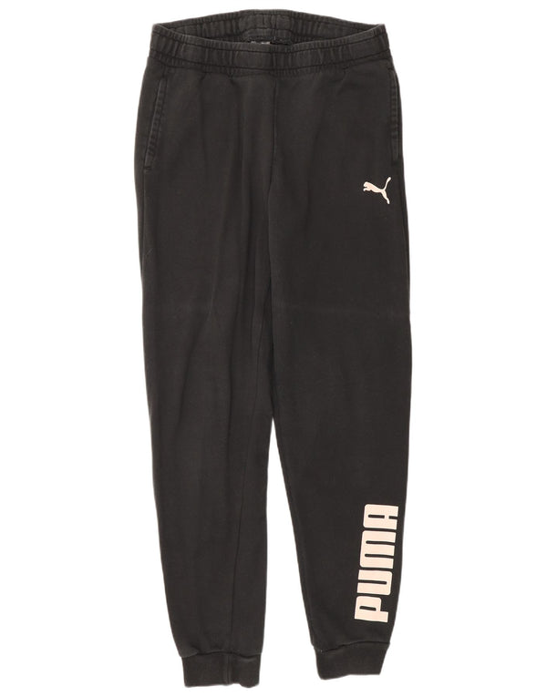 Puma Γυναικεία φόρμα γραφικής φόρμας παντελόνι Joggers UK 12 Medium Black