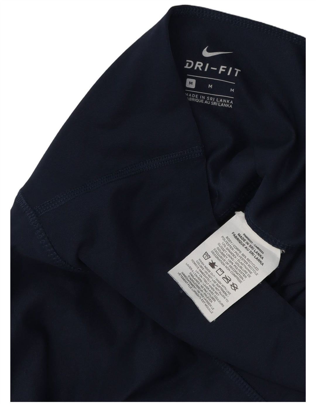 Γυναικείο κολάν NIKE Dri Fit UK 12 Medium Navy Blue Polyester