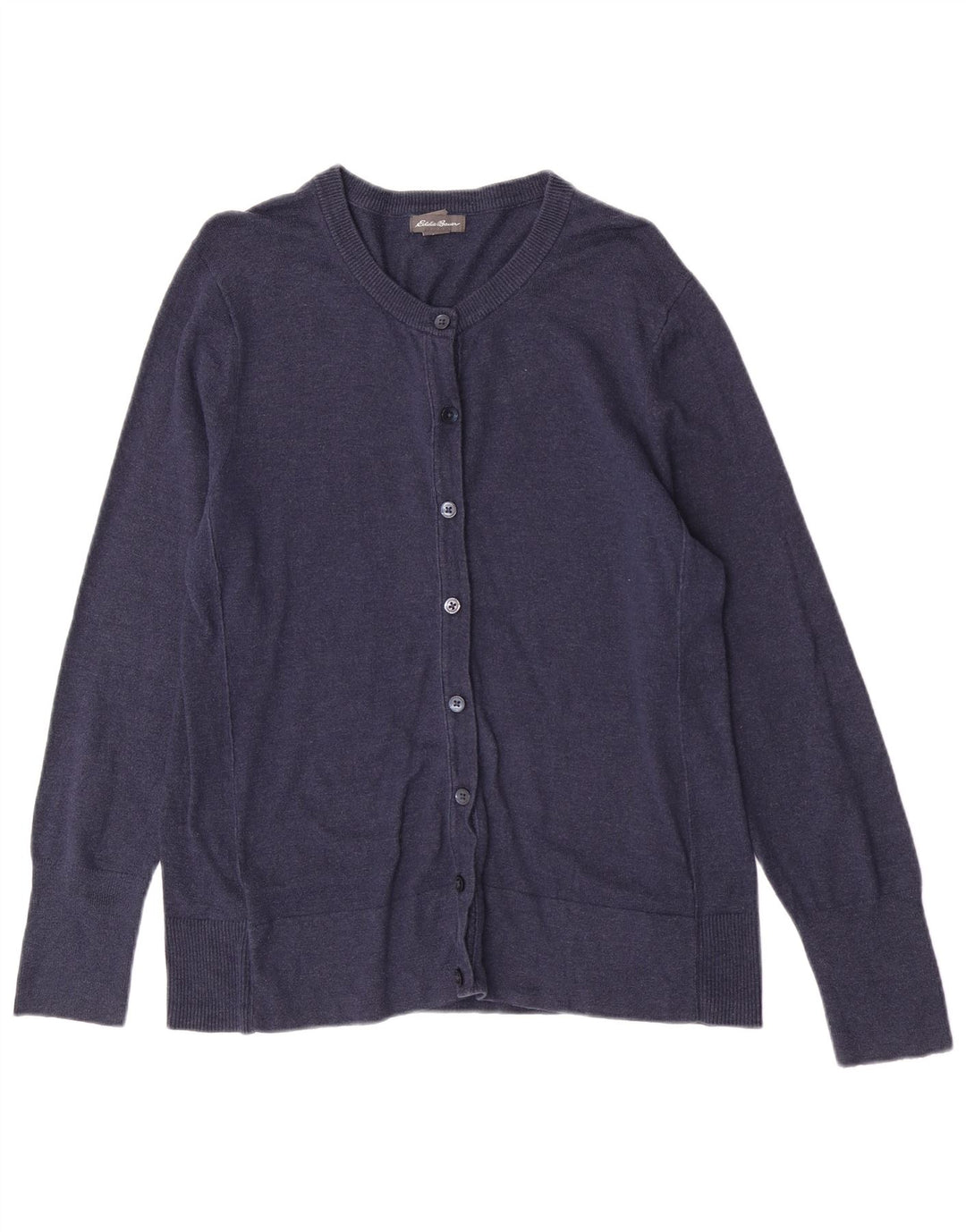 Eddie Bauer Γυναικείο πουλόβερ ζακέτα με κανονική εφαρμογή UK 14 Large Navy Blue