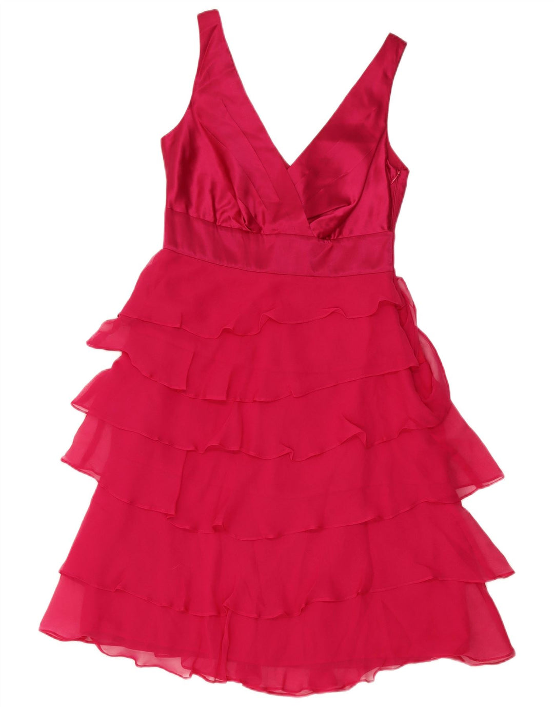 Γυναικείο φόρεμα Monsoon Tiered UK 8 Small Pink Silk