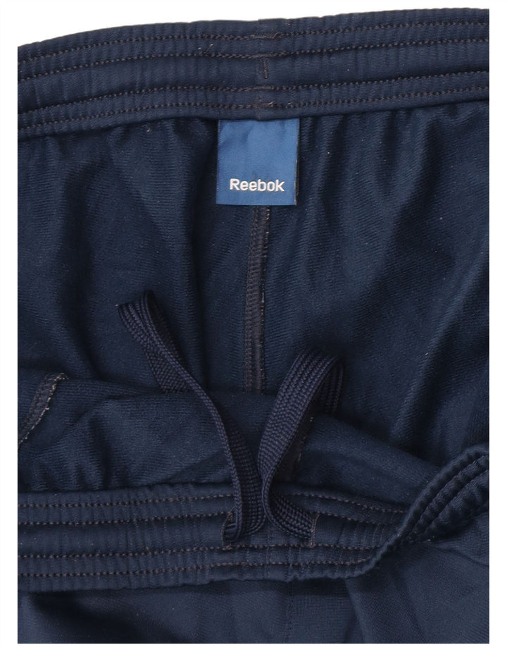 Ανδρική αθλητική φόρμα Reebok Παντελόνι μεγάλο μπλε ναυτικό πολυεστέρα