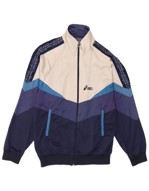 Ανδρική φόρμα γυμναστικής γραφικής Asics Top Jacket IT 52 Large Navy Blue Colourblock