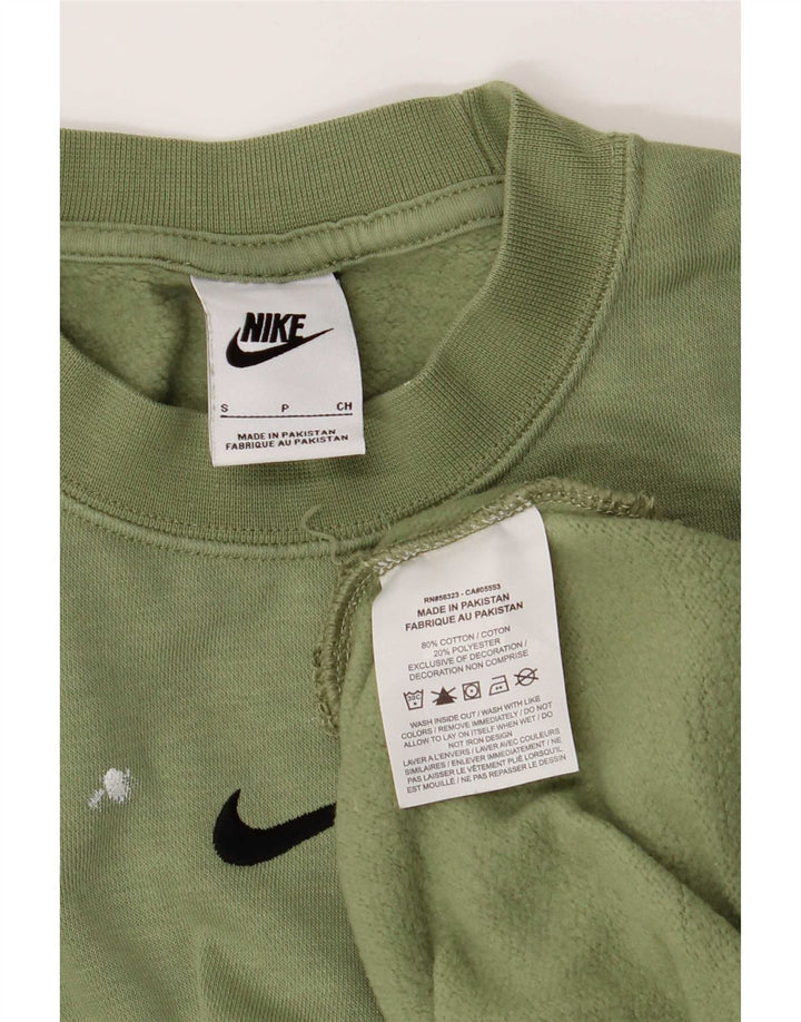 Ανδρικό φούτερ Nike με φαρδιά μπλούζα, μικρό πράσινο βαμβακερό