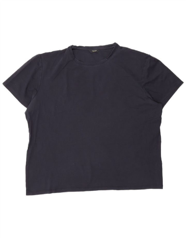 Ανδρικό T-Shirt Massimo Dutti Top 2XL Navy Blue