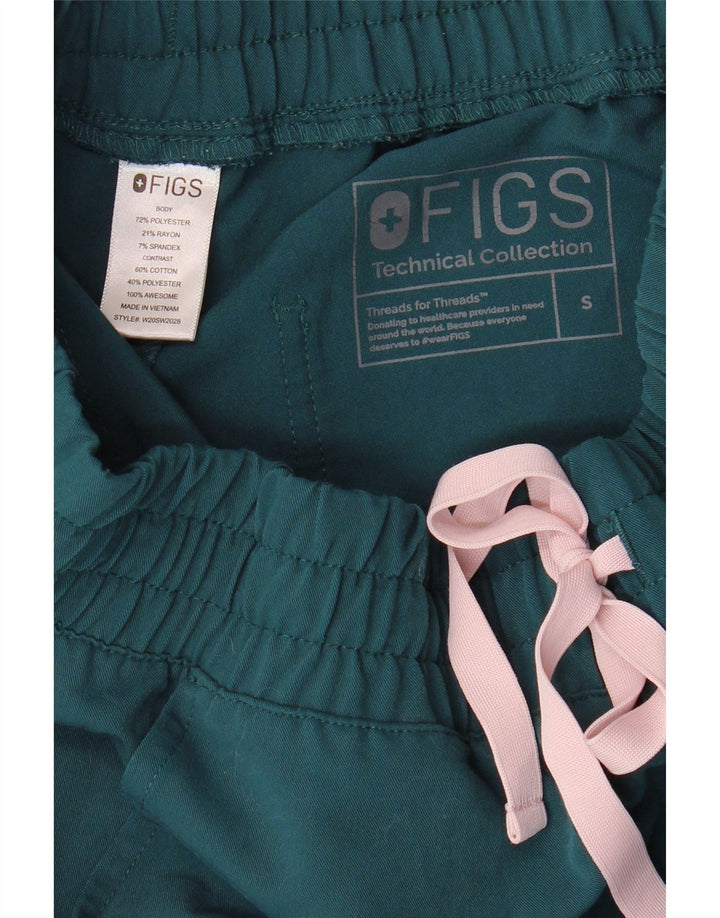 FIGS Γυναικεία φόρμα Cargo Παντελόνια Joggers UK 10 Small Green Polyester