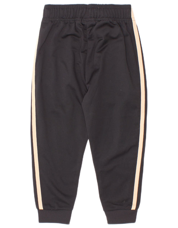 Adidas Boys Tracksuit Trousers Joggers 3-4 Years Black Polyester