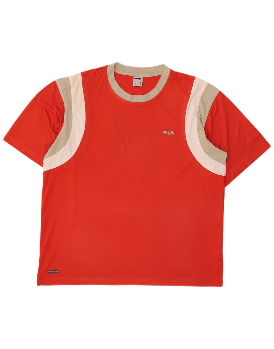 Ανδρικό T-Shirt Fila Top IT 52/54 Μεγάλο κόκκινο χρώμα πολυεστέρα