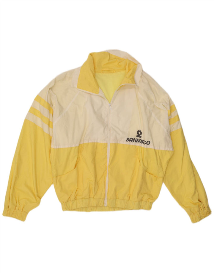 Ανδρικό Vintage Graphic Bomber Jacket UK 42 XL Yellow Colourblock