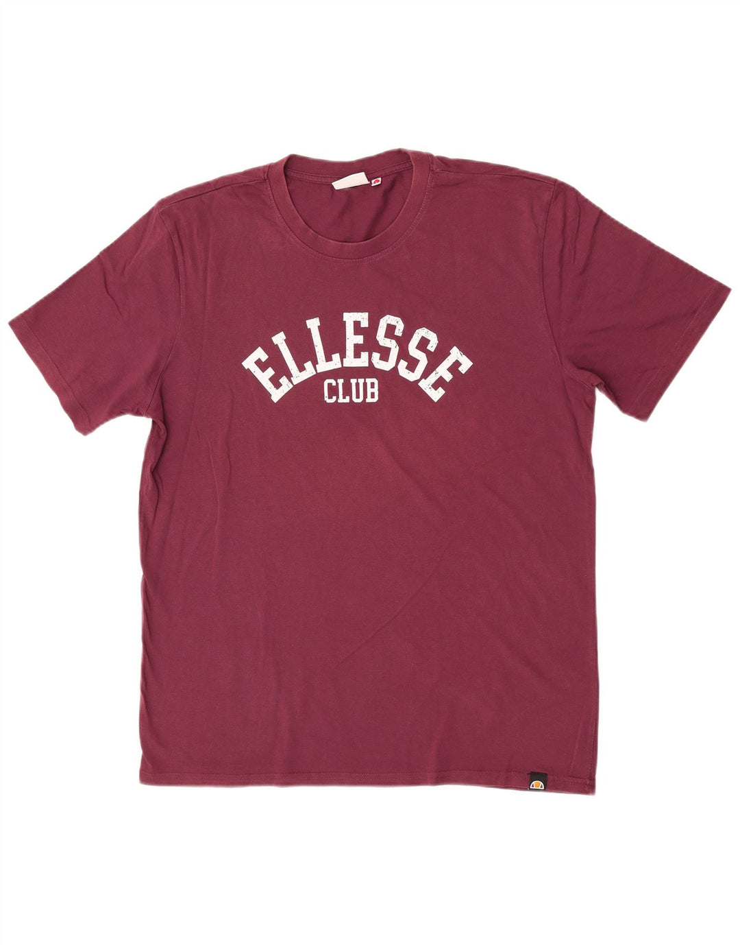 Ανδρικό γραφικό T-Shirt Ellesse Top Large Maroon Βαμβακερό