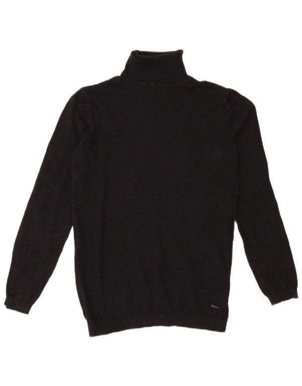 Zara Girls Roll Neck Jumper πουλόβερ 13-14 ετών Μαύρο βαμβακερό
