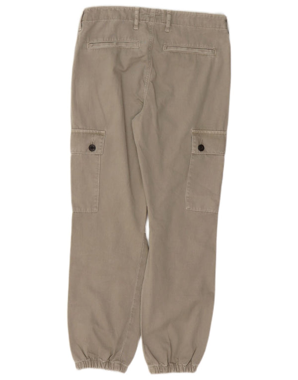 ZARA Γυναικεία Joggers Cargo Παντελόνια EU 34 2XS W30 L26 Khaki