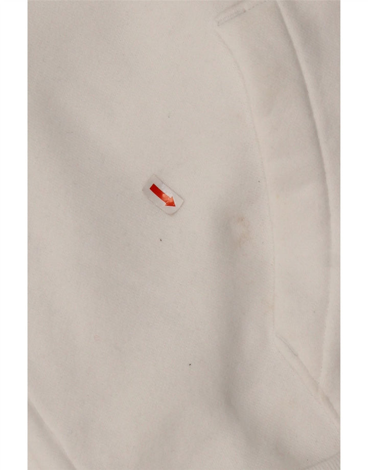 HOLLISTER Ανδρικό μπλουζάκι με κουκούλα μεγάλο λευκό βαμβακερό