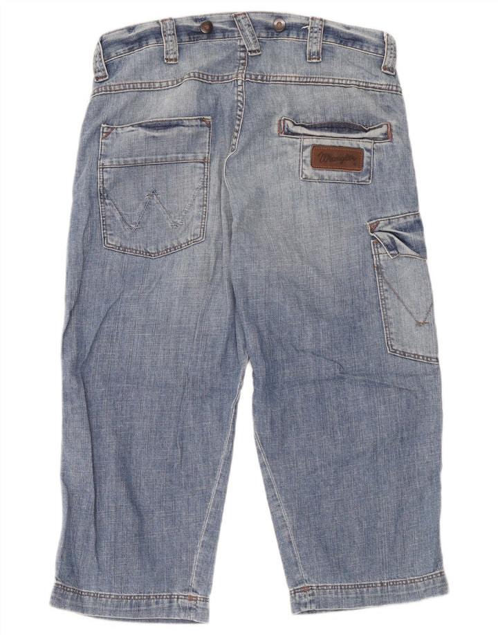 Ανδρικό τζιν Cargo σορτς Wrangler W30, μεσαίο μπλε βαμβακερό