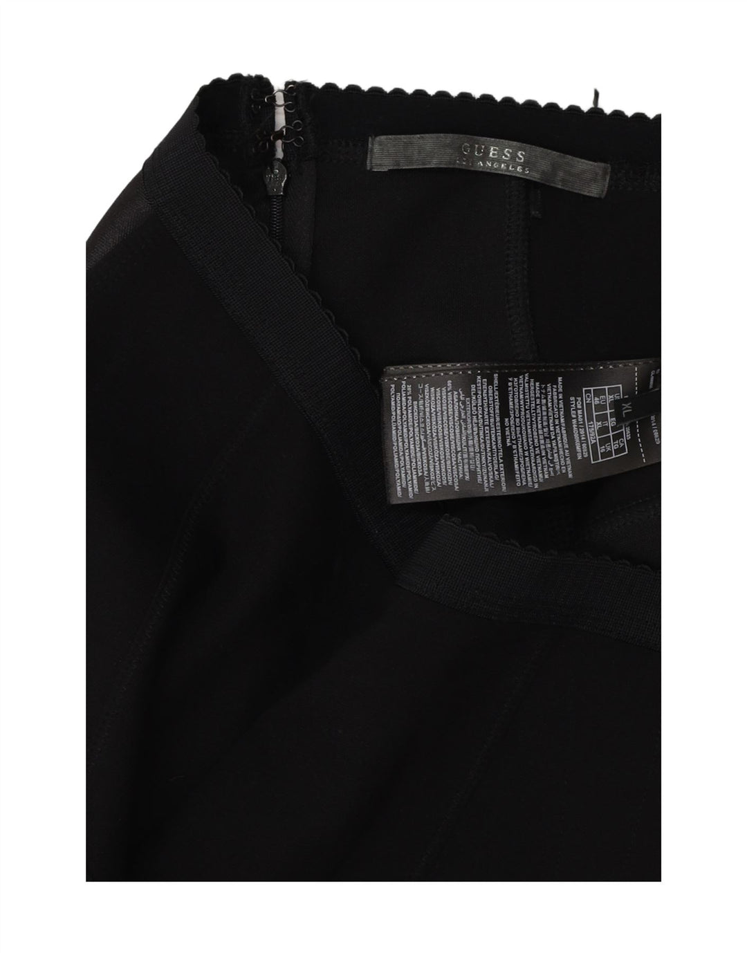 GUESS Γυναικεία Pencil Φούστα UK 16 Μεγάλη W36 Μαύρη Βισκόζη