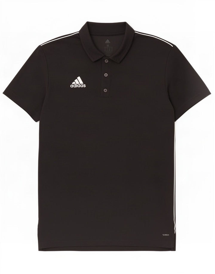 Ανδρικό πουκάμισο Adidas Climalite Polo Medium μαύρο πολυεστέρα