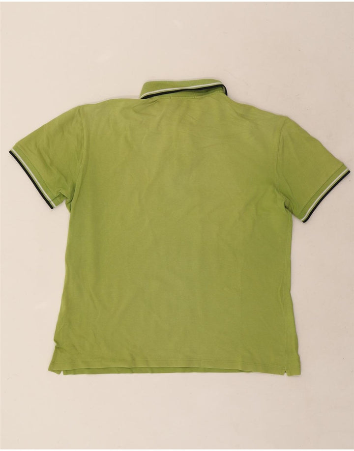 Fred Perry Ανδρικό πουκάμισο πόλο με μεγάλο πράσινο ριγέ βαμβακερό