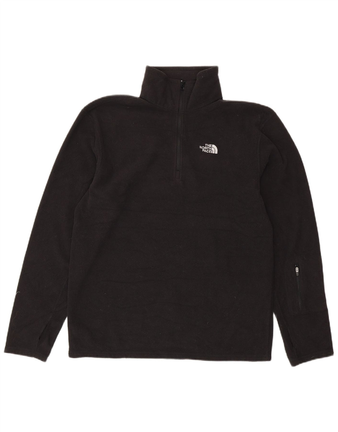 THE NORTH FACE Ανδρικό φερμουάρ Fleece Jumper Μεσαίο μαύρο πολυεστέρα