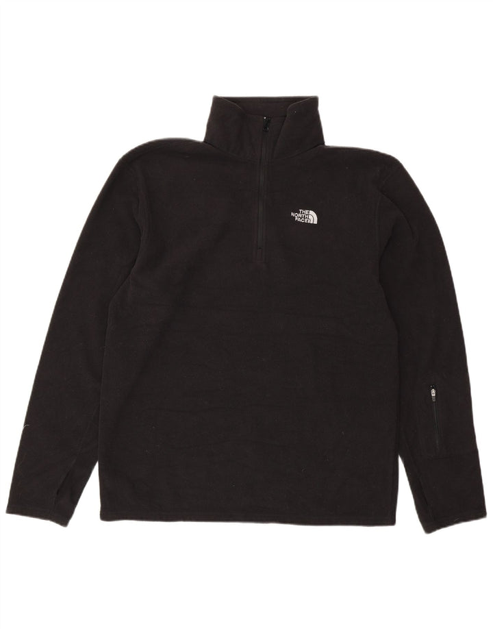 THE NORTH FACE Ανδρικό φερμουάρ Fleece Jumper Μεσαίο μαύρο πολυεστέρα