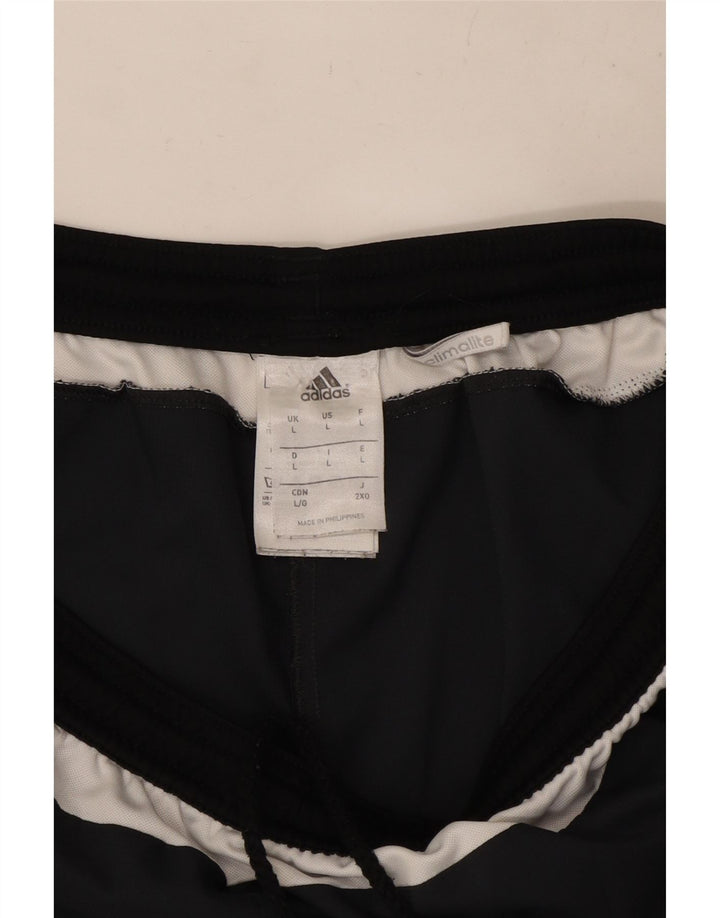 Ανδρικό αθλητικό σορτς Adidas Climalite με μεγάλο γκρι χρώμα και πολυεστέρα