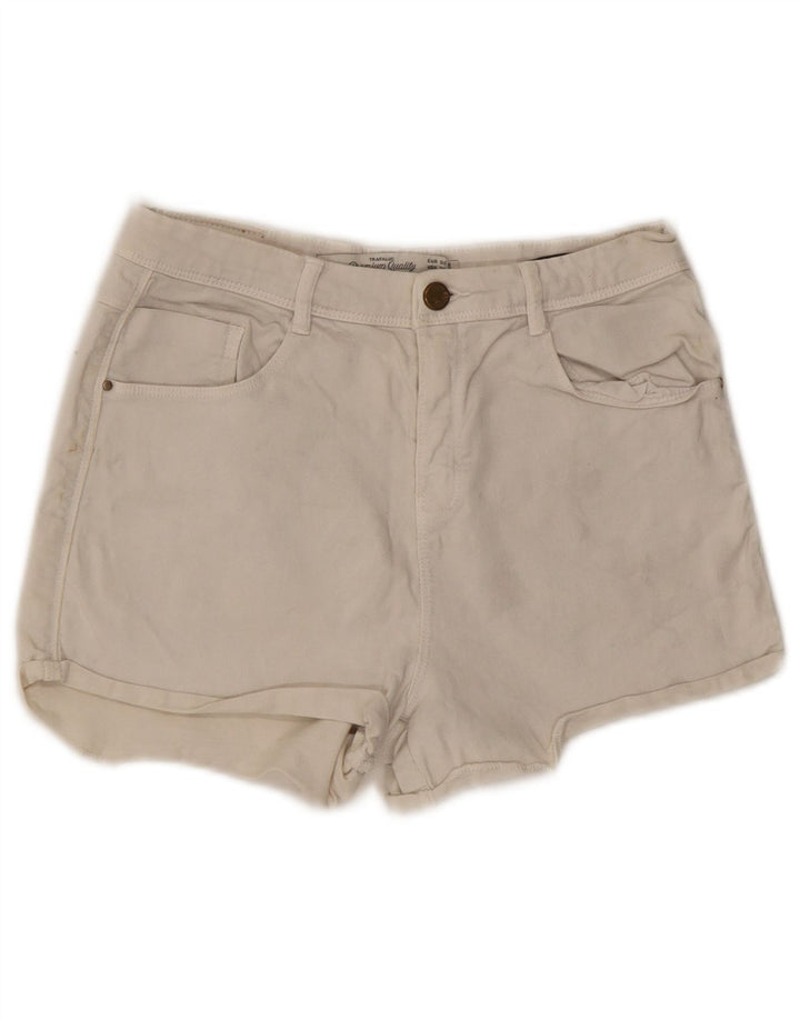 Zara Γυναικείο τζιν σορτς Trafaluc EU 38 Small W28 Λευκό