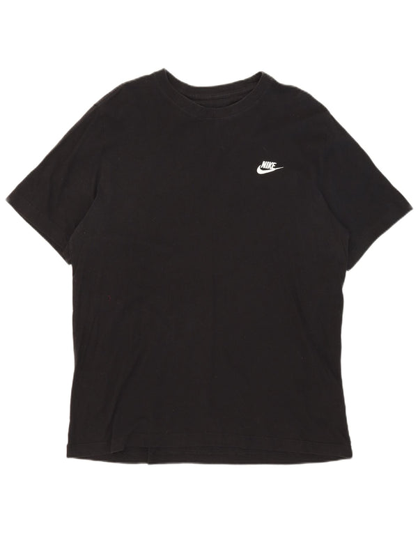 Γυναικείο T-Shirt Nike Top UK 16 Large μαύρο βαμβακερό